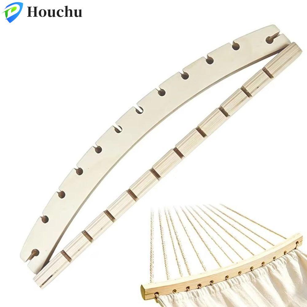 HOUCHU 2 Thanh rải võng, Thanh hỗ trợ cong võng bền chắc, Giá đỡ võng Phụ kiện 2 miếng Thanh rải gỗ 10 / 12 lỗ di động Sân vườn Sân sau
