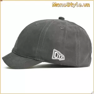 Mũ bóng chày Monostyle bằng bố cotton, phong cách trucker với vành ngắn
