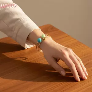 HFSHY Tròn Bóng Kẹo Men Nhẫn Có Thể Điều Chỉnh Thiết Kế Nhiều Màu Thép Không Gỉ Không Trang Sức Cho Nữ Du Lịch Mặc Phụ Kiện VN