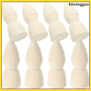 10 Chiếc Gỗ Peg Búp Bê Chưa Hoàn Thành Tranh Màu Be Thủ Công Cho Trẻ Em Và Người Lớn Trang Trí Phòng khxinggao