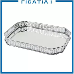 Vintage Gương Khay Cho Bàn Trưng Bày Người Tổ Chức Kim Loại Vanity Mỹ Phẩm Phòng Tắm Trang Trí Trang Sức