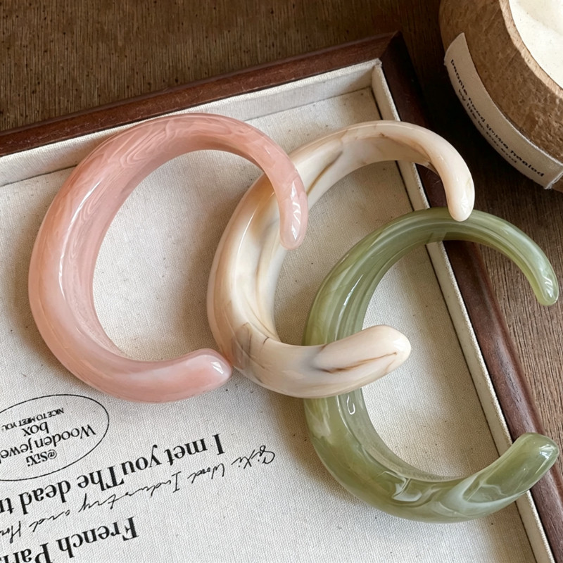 Vòng tay Acrylic Dopamine đầy màu sắc Thời trang mùa hè Phụ kiện cao cấp ngọt ngào dành cho nữ