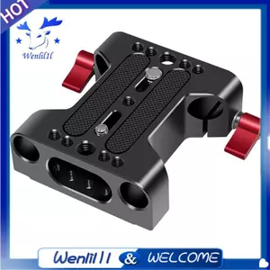 Tấm đế máy ảnh có kẹp thanh ray kép 15mm Thích hợp cho các bộ phận máy ảnh lồng và máy ảnh DSLR