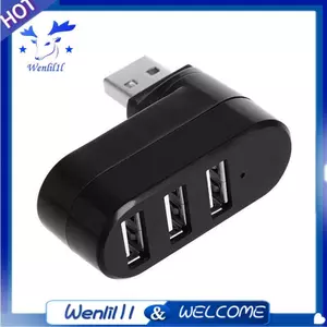 Bộ chia cổng USB 3 cổng USB 2.0 Bộ mở rộng USB 2.0 90°-180° Xoay độ cho máy tính xách tay PC Máy tính bảng Máy tính bảng Máy tính bảng