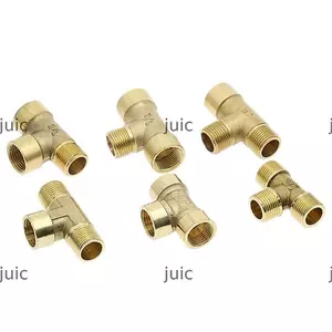 JUIC Vòi Barb, Tee Loại Đồng Ống Khớp, Bền 1 / 8 "1 / 2" 3 / 4 "1" Ống Đồng Lắp Ống Khí Nén Khớp Nối Bộ Chuyển Đổi Ống PE PU