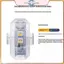 Đèn cảnh báo LED RGB xe máy POWER Đèn tín hiệu Mini đa năng có bộ điều khiển Đèn nhấp nháy Đèn báo an toàn 7 màu.