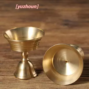 1 Chân Đế Nến Đồng Bơ Đèn Dài Candlesti Đặt Nến Đồng Cốc Trang Trí Nhà