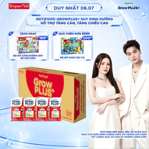 Thùng SBPS Nutifood GrowPLUS+ Đỏ (Suy Dinh Dưỡng) (48 Hộp x110ml) (Bao bì tùy lô hàng)