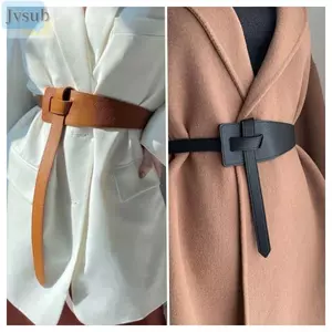 Thắt lưng JVSUB, Thắt lưng thiết kế bằng da Pu rộng, Thắt lưng mềm mại chất lượng cao dành cho nữ