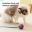 QEARY Pet Bóng lăn tự động, Bóng trêu ghẹo mèo silicon có thể sạc lại USB, Đuôi nhỏ thông minh có thể điều chỉnh điện cho mèo Teaser tự giải trí