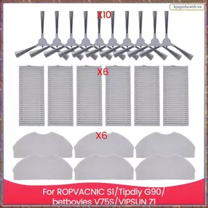 Bộ phụ kiện cho ROPVACNIC S1, cho Tipdiy G90, cho Betboyles V75S, cho phụ tùng thay thế chân không Robot VIPSUN Z1