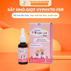 Sắt Nhỏ Giọt VYPHYTOKID FER LIPOSPMÉ DROP Chai 30ml Cho Bé