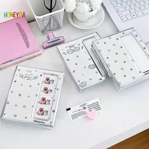 < Honeyba > Phim Hoạt Hình 4 Lưới Idol Card Photo Booth Album Cho 40 Chiếc 2x6 Inch Dải Ảnh Đánh Dấu Trang 20 Chiếc 4x6 4R Giá Đỡ Ảnh Đẹp