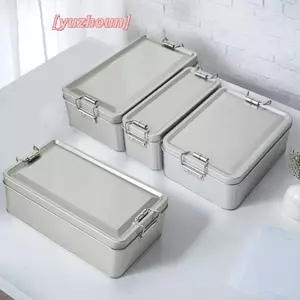 Hộp thiếc hình chữ nhật có nắp chống bụi Nhà bếp để bàn Lưu trữ thiếc cho kẹo Cà phê Trà Trang sức sô cô la