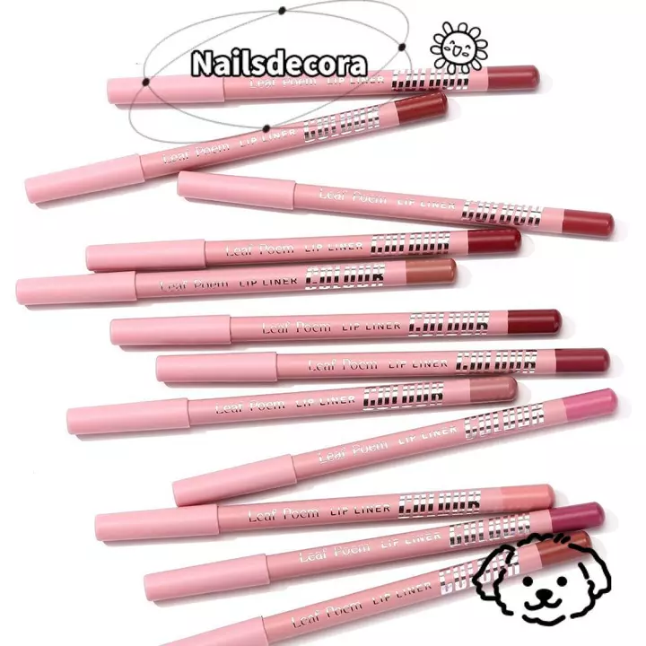 Bút chì son môi NAILS, Bút chì kẻ môi mờ lâu trôi, Bút kẻ môi dưỡng ẩm chống thấm nước