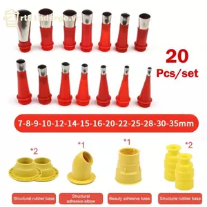 GE 20 Chiếc Thép Không Gỉ Caulk Vòi Phun Applicator Caulking Finisher Keo Sealant Công Cụ Hoàn Thiện Nhà Bếp Phòng Tắm Bồn Rửa Khớp VN