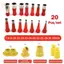 GE 20 Chiếc Thép Không Gỉ Caulk Vòi Phun Applicator Caulking Finisher Keo Sealant Công Cụ Hoàn Thiện Nhà Bếp Phòng Tắm Bồn Rửa Khớp VN