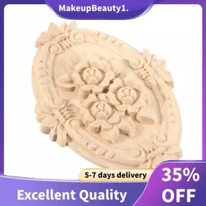 Đồ trang trí bằng gỗ cổ điển đính trang trí để trang trí nội thất cửa tủ (13X9cm)