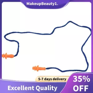10 Cái Nút Tai Mềm Silicone An Toàn - Bảo Vệ Thính Giác Có Dây - Giảm Tiếng Ồn Cho Công Sở Nhà Ngủ Màu Xanh Cam