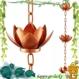 Dây chuyền mưa lá có bộ chuyển đổi, Dây chuyền bắt mưa 4ft cho nước thợ lặn và màn hình hiển thị cho máng xối bên ngoài Downspout