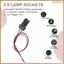 Ổ cắm bóng đèn tự động T10 W5W Đầu nối giá đỡ đèn mở rộng x 2