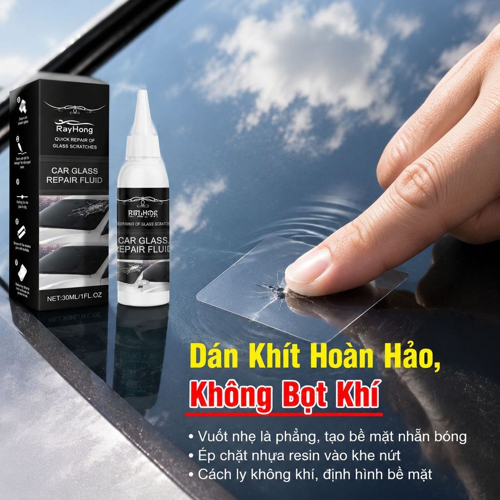 🔥Giá sốc🔥Keo dán sửa chữa vết nứt kính chắn gió ô tô / keo dán sửa chữa kính / keo dán hàn kính ô tô/Bộ dụng cụ sửa chữa kính chắn gió ô tô / dung dịch sửa chữa vết nứt kính