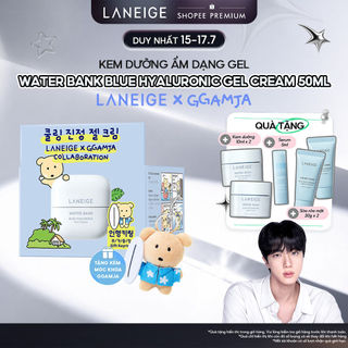 [Phiên bản đặc biệt] LANEIGE x GGAMJA Kem Dưỡng Ẩm Dạng Gel Cho Da Dầu Laneige Water Bank Blue HA Gel Cream 50ml set