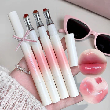 Hoa Hồng Đỏ Môi Dầu Dưỡng Ẩm Gương Son Bóng Tinted Plumper Dưỡng Ẩm Chăm Sóc Môi Điều Trị Trang Điểm Trong Suốt Màu Son Môi Balm