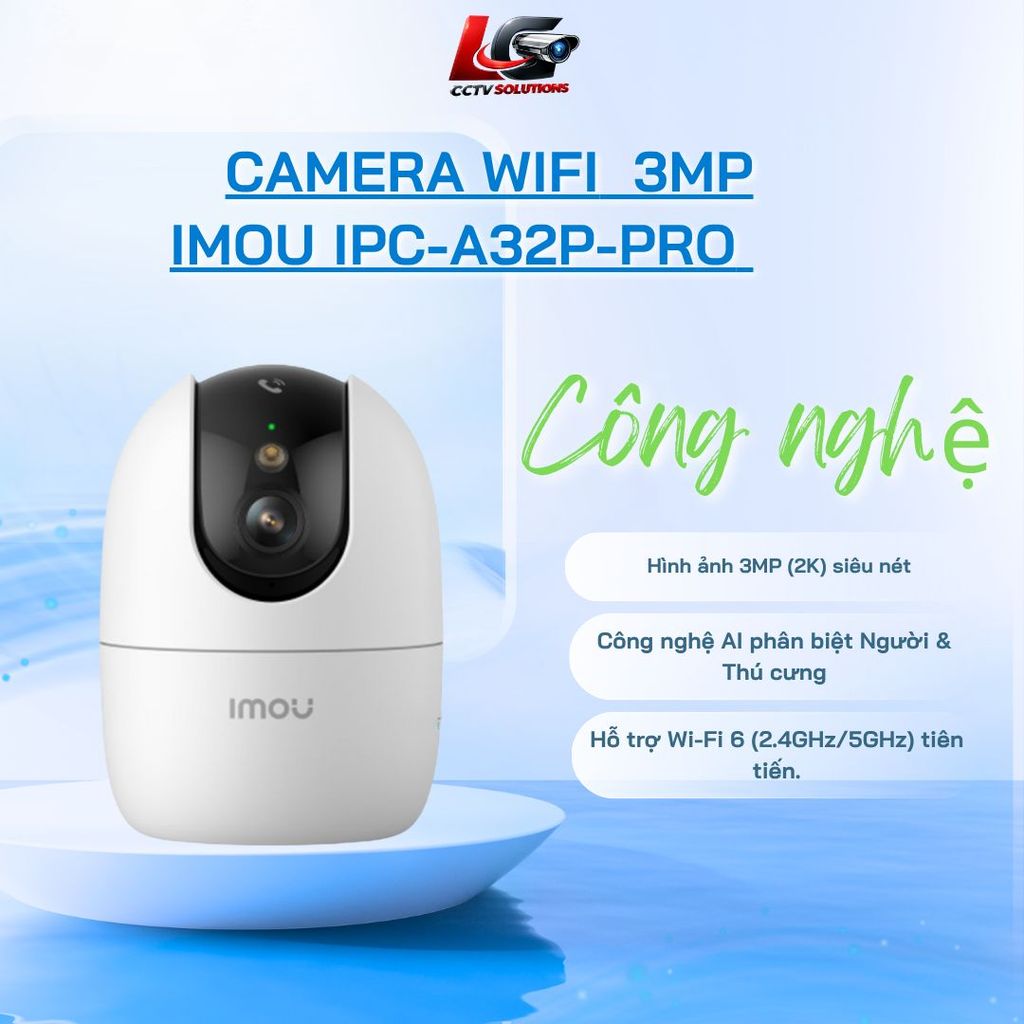 Camera Wi-Fi Trong Nhà IMOU Ranger 2 Pro A32P (3MP 2K) & A52P (5MP 3K), Wi-Fi 6