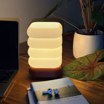 Đèn decor họa tiết lưới, đèn ngủ phòng ngủ vàng ấm, đèn decor phòng ngủ - MIYO DECOR