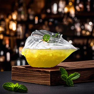Sáng Tạo Hình Conch Cocktail Đỏ Thủy Tinh Thủy Tinh Thủy Tinh Vỏ Thủy Tinh Trộn Thủy Tinh Uống Lạnh Thủy Tinh Borosilicate Cao