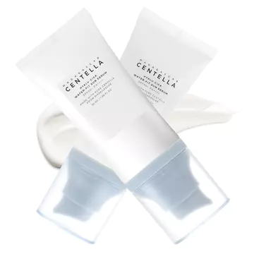 2 Bao bì cá nhân Kem chống nắng Centella asiatica SPF50,50ML serum chống nắng da mặt, Kem chống nắng chống tia cực tím hàng ngày, Kem chống nắng mặt mùa hè, Đồ cần thiết cho du lịch bé gái 。