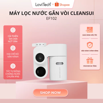 [KOL] Máy lọc nước gắn vòi Cleansui EF102 - Sản xuất tại Nhật Bản-Cảnh báo thay lõi-Công suất lọc 900 lít