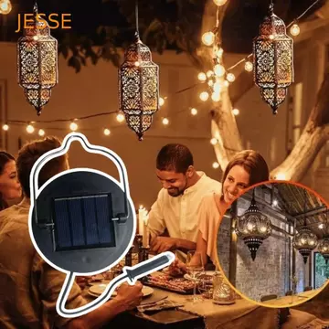 Đèn thay thế đèn năng lượng mặt trời JESSE, Đèn treo LED năng lượng mặt trời chạy bằng năng lượng mặt trời DIY, Đèn trắng chiếu sáng ngoài trời 400Mah Đèn trang trí năng lượng mặt trời ngoài trời màu 