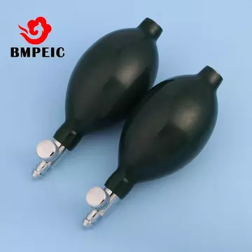 BMPEIC Bóng bơm hơi màu xanh đậm Máy bơm không khí cho máy đo huyết áp Máy đo huyết áp cầm tay Phụ kiện chăm sóc sức khỏe bóng Van kim loại mới