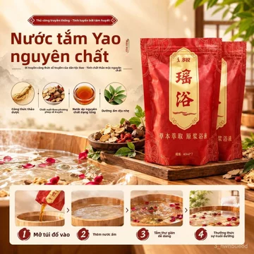 Gói ngâm chân tắm lá người chính gốc, ngải cứu gừng già hạt tiêu, nguyên liệu thật, không cần nấu, bán chạy