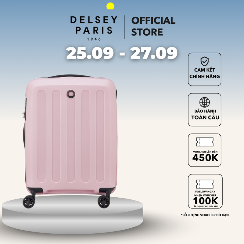 [25.9 - 27.9 | Hot Deal]  Vali kéo Unlock - Vali Delsey Paris cao cấp bảo hành chính hãng quốc tế