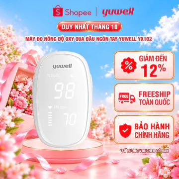 Máy đo nồng độ Oxy qua đầu ngón tay YUWELL YX102