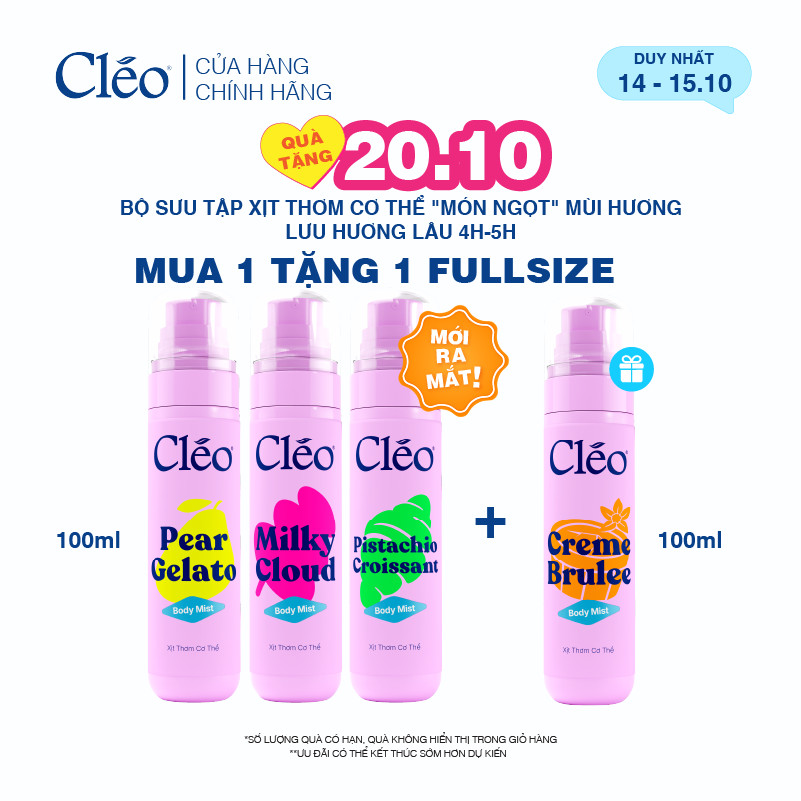 Xịt Thơm Toàn Thân Body Mist Cleo 100ml
