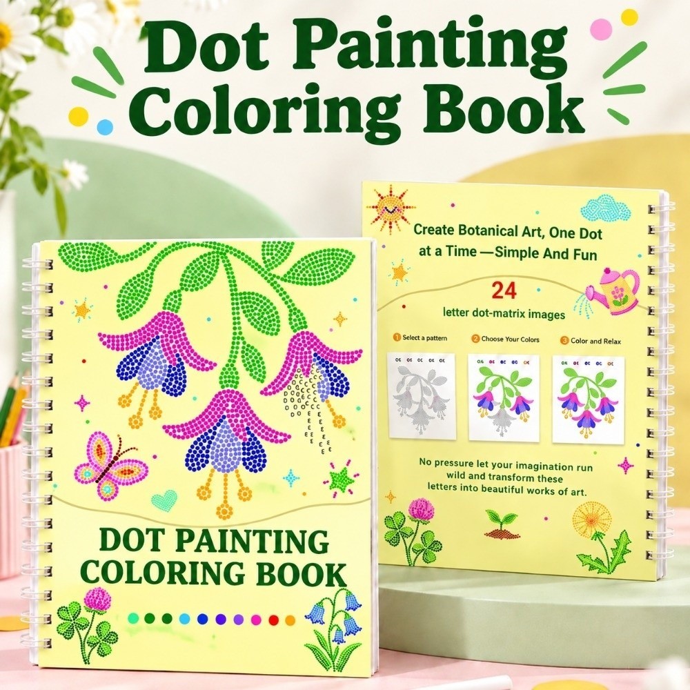 ZILUOLAN 10 Sheets Coloring Book, 24 Unique Patterns Botanical Patterns ...