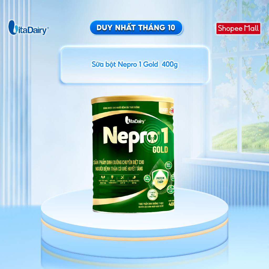 Sữa bột Nepro 1 Gold Lon 400g/900g - Phù hợp chế độ dinh dưỡng đặc biệt (dành cho người tiểu đường)