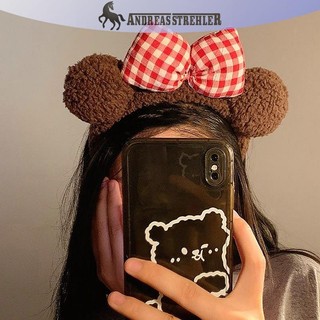 Onetimingfine 1 Nữ Thời Trang Nơ Gấu Tai Sang Trọng Tóc Rửa Mặt Hoạt Hình Trẻ Em Nữ Ngọt Ngào Dễ Thương Bé Gái Băng Đô Quấn Tóc Phụ Kiện Tóc VN