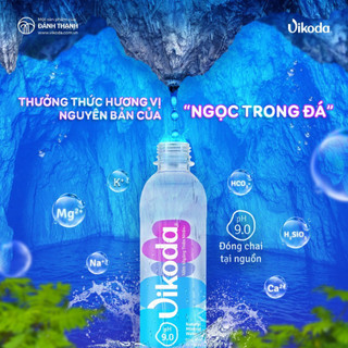 Thùng 24 Chai Nước Khoáng Kiềm Thiên Nhiên Vikoda 500ml - Giàu và bổ sung vi khoáng tự nhiên từ nguồn Đảnh Thạnh