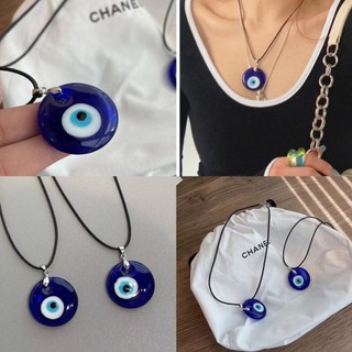 Vòng cổ mặt kính hình mắt quỷ - Trang sức thời trang cổ điển