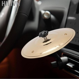 hilivn Irfora Car Dash Crash Cymbal Mini Drum cho lỗ thông hơi với vật liệu hợp kim Cánh tay có thể điều chỉnh Phụ kiện thực tế nhỏ thú vị (Vàng)
