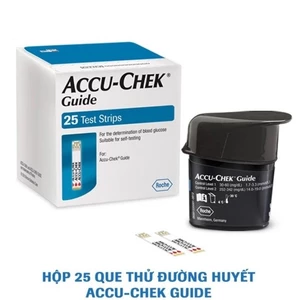 Que thử đường huyết cho máy Accu- aGuide - Hộp 25 Que - Hộp 50 Que