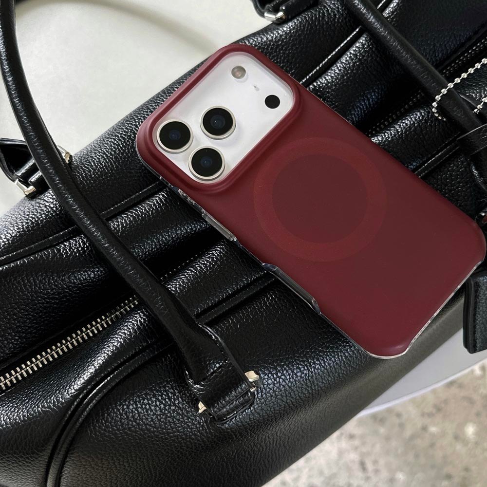 Ốp Lưng Cứng Tương Thích Với iPhone 13 14 14Pro 14ProMax 15 15Pro 15ProMax 16 16Pro 16ProMax 17 17Pro 17ProMax 17Air Retro Họa Tiết Màu Trơn Nam Châm
