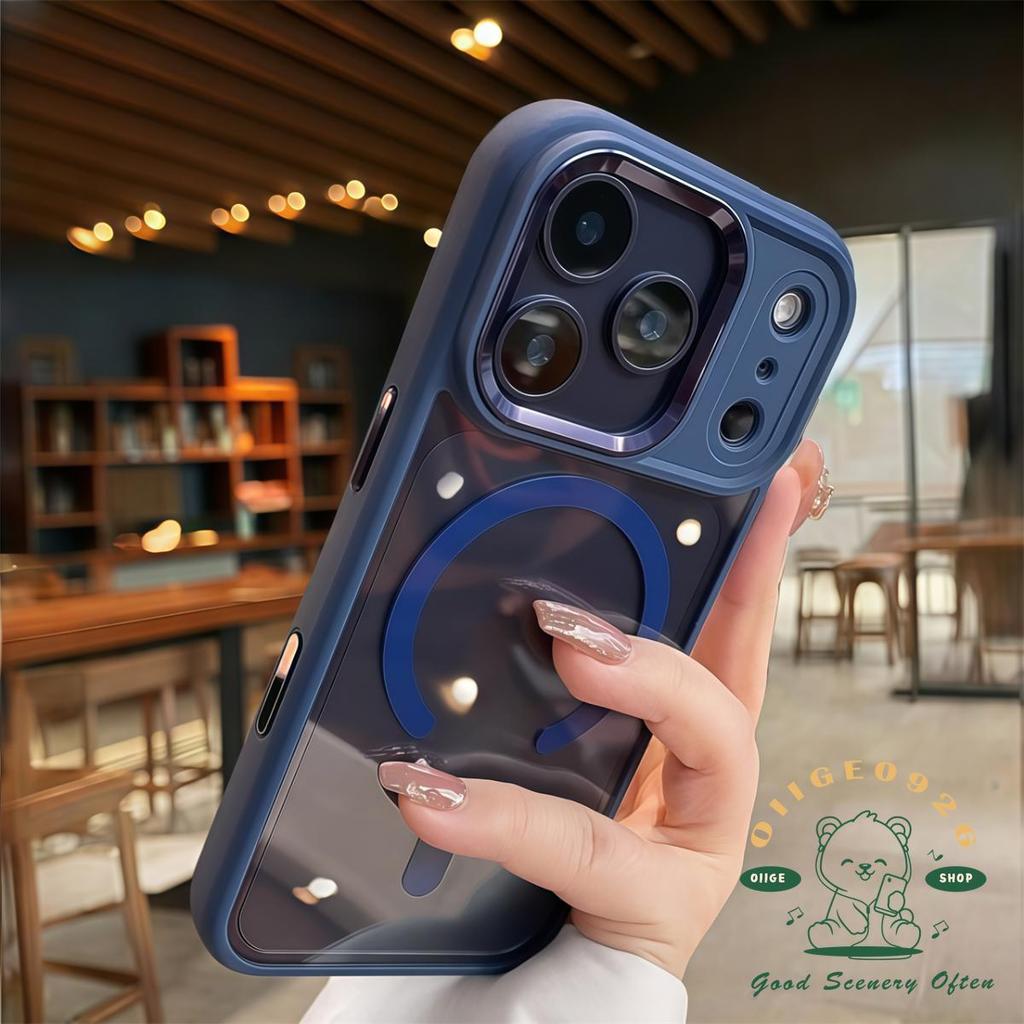 【 Ốp lưng iPhone17 】 Vỏ điện thoại từ tính Orange Scrub cho vỏ iPhone17 Pro Max cho vỏ iPhone Vỏ mềm silicon TPU chống sốc