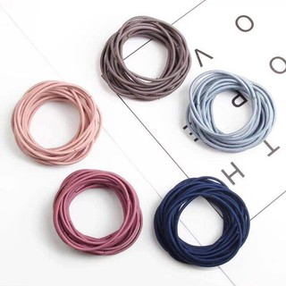 Set 100 dây chun buộc tóc kèm túi zip dễ thương, tiện dụng