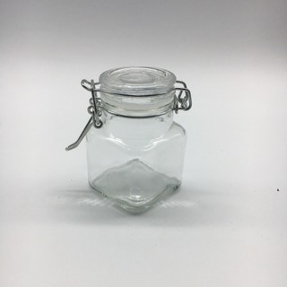 Khóa Lọ Thủy Tinh 100ml Thủy Tinh Trong Suốt Bảo Quản Bình Khóa Kín Lọ Kẹo Mật Ong Uống Chai Trống DE3F